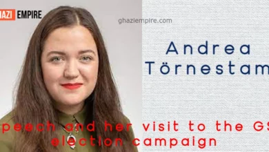 Andrea Törnestam speech and her visit to the GS election campaign